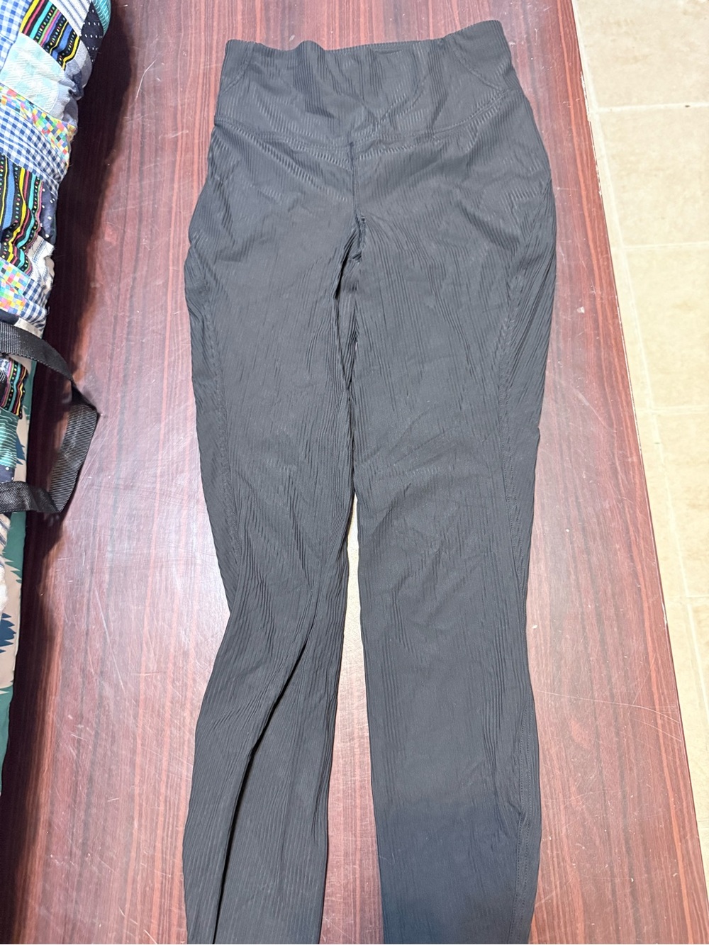 lululemon athletica Black High-Rise ribbed Slim Leggings